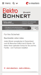 Mobile Screenshot of elektrobohnert.de